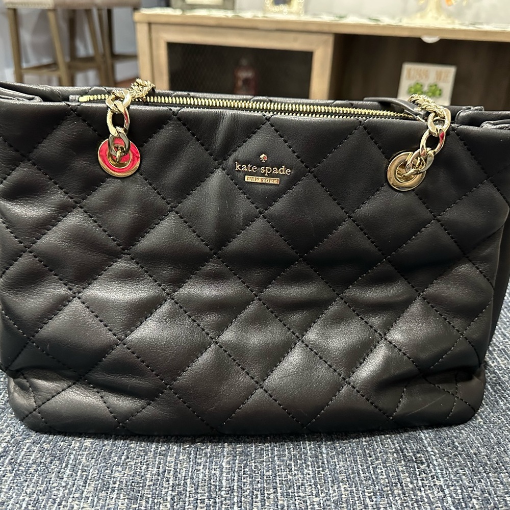 Kate Spade black leather purse